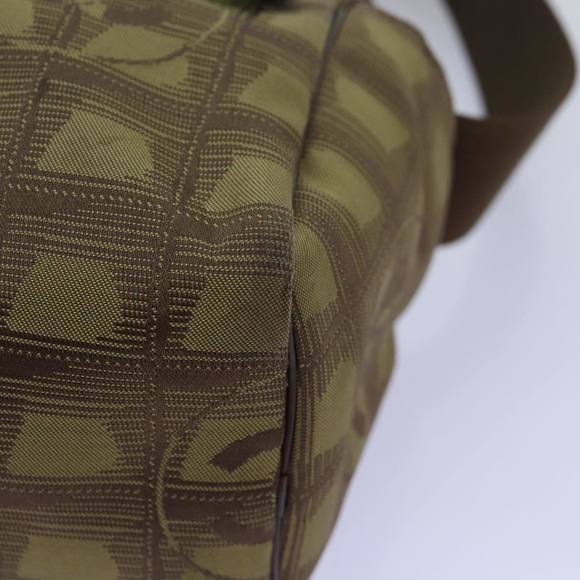 CHANEL New Travel Line Shoulder Bag Nylon Brown CC Auth th4868 - Picture 16 of 16